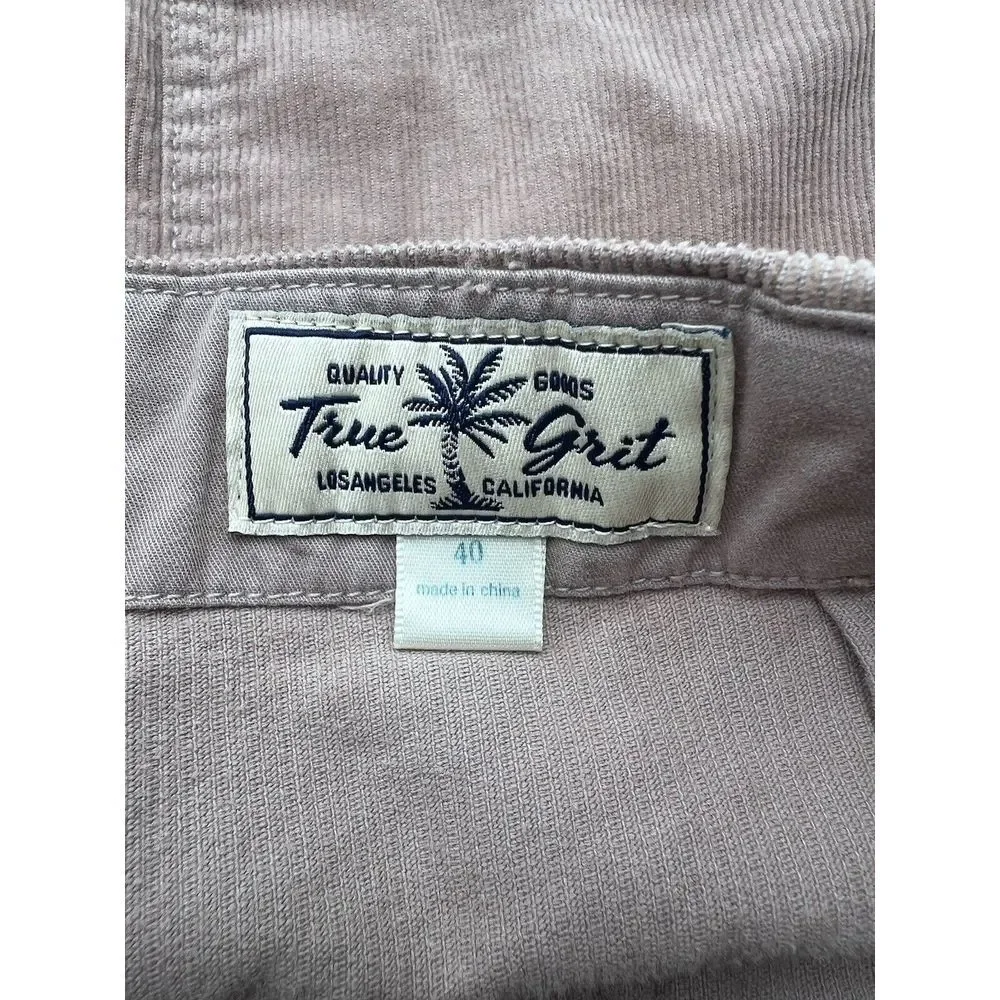 True Grit Men's Corduroy Shorts Size‎ 40 X 7.5 EUC Khaki Inseam 7.5